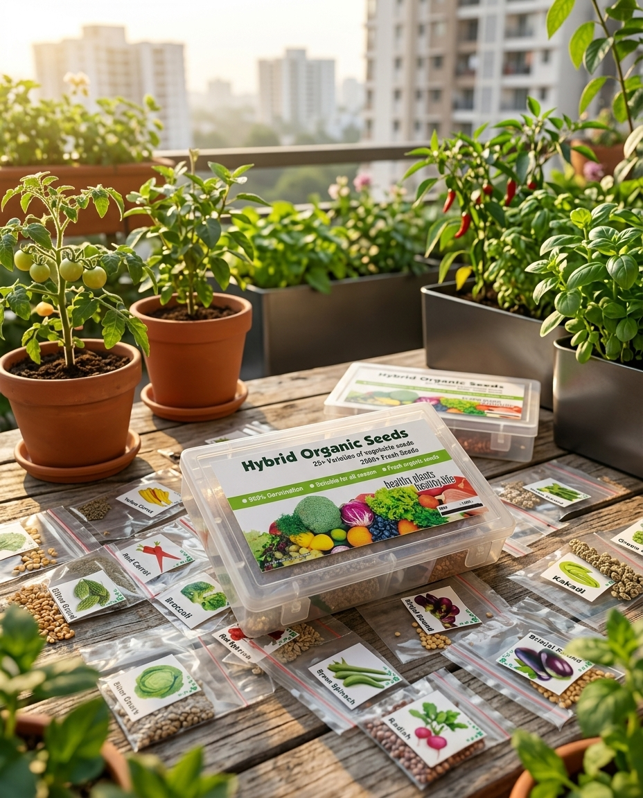 2500+ Mega Vegetable Seeds Box ( 25+ Variety)